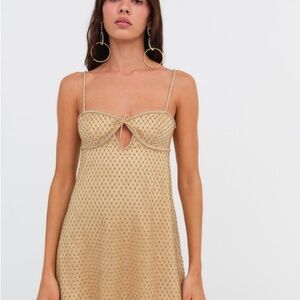 For Love & Lemons glittery mini dress